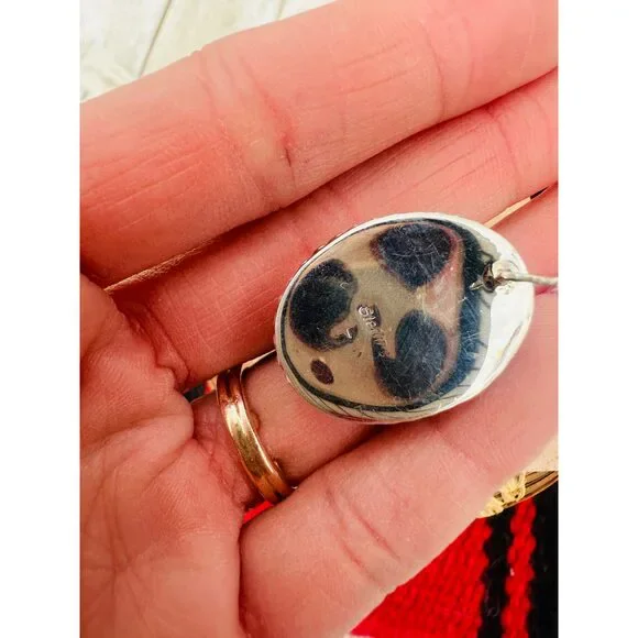 Handcrafted White Buffalo & Sterling Silver Post Earrings